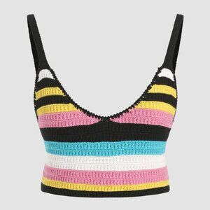 Cider Striped Knit Tank Top